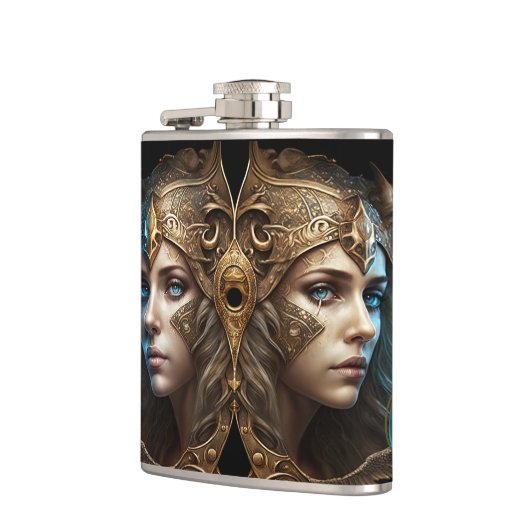 Gemini Zodiac Sign Heupfles (Links)