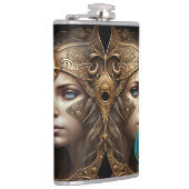 Gemini Zodiac Sign Heupfles (Rechts)