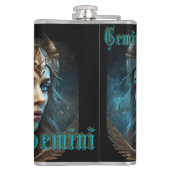 Gemini Zodiac Sign Heupfles (Achterkant)