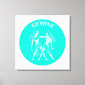 Gemini, Zodiac Sign, Horoscope, Astrology Canvas Afdruk (Voorkant)