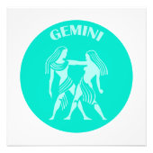Gemini, Zodiac Sign, Horoscope, Astrology Foto Afdruk (Voorkant)