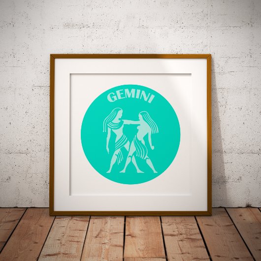 Gemini, Zodiac Sign, Horoscope, Astrology Poster