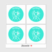 Gemini, Zodiac Sign, Horoscope, Astrology Sticker (Vel)