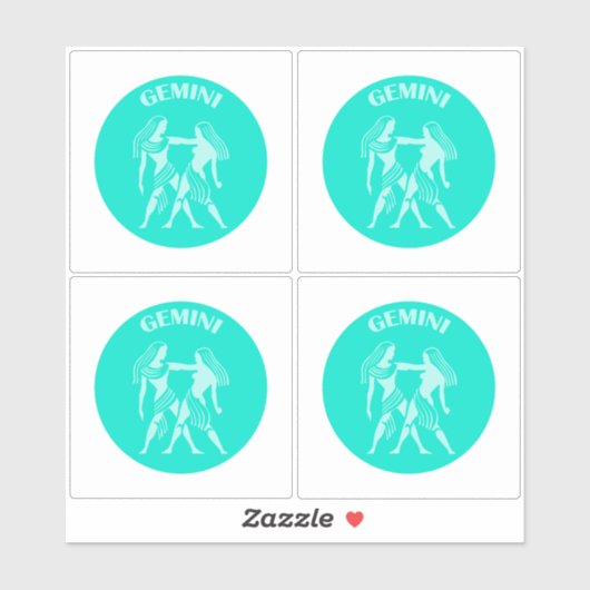 Gemini, Zodiac Sign, Horoscope, Astrology Sticker (Vel)