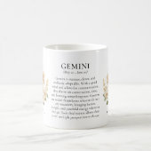 Gemini Zodiac Sign Horoscope Personalized Gift Koffiemok (Center)