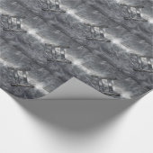 Gemini Zodiac Sign in Industrial Steel Style Cadeaupapier (Hoek)