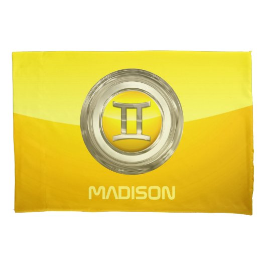 Gemini Zodiac Sign Kussensloop (Voorkant)