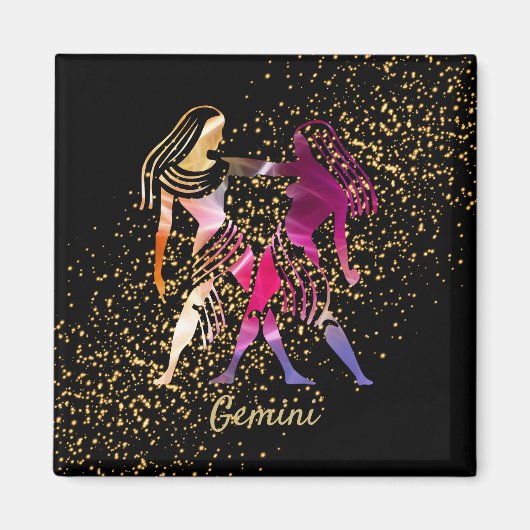 Gemini - Zodiac Sign Magneet (Voorkant)