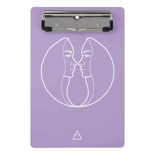 Gemini Zodiac Sign - Mini Klembord (Voorkant)
