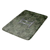 Gemini Zodiac Sign on Green Digital Camo Badmat (Gekanteld)