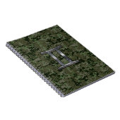 Gemini Zodiac Sign on Green Digital Camo Notitieboek (Rechterzijde)