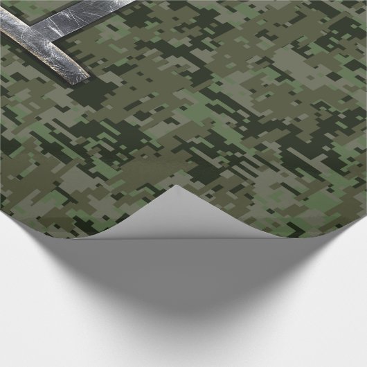 Gemini Zodiac Sign on Green Digital Camouflage Cadeaupapier (Hoek)