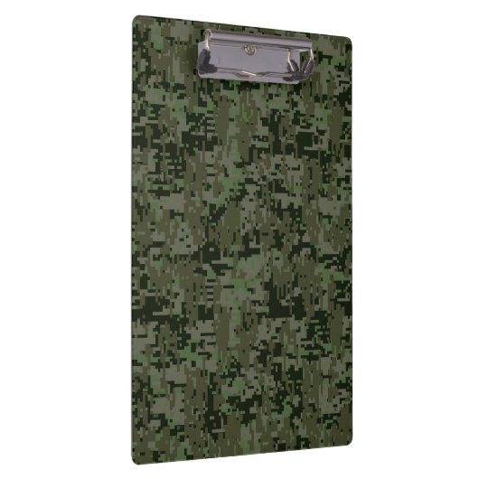 Gemini Zodiac Sign on Green Digital Camouflage Klembord (Rechts)