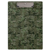 Gemini Zodiac Sign on Green Digital Camouflage Klembord (Voorkant)