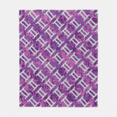 Gemini Zodiac Sign on Pink Digital Camo Fleece Deken (Voorkant)