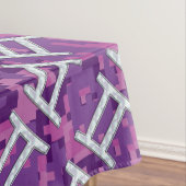 Gemini Zodiac Sign on Pink Digital Camo Tafelkleed (Voorbeeld)
