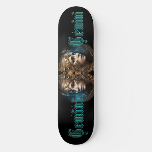 Gemini Zodiac Sign Persoonlijk Skateboard (Voorkant)