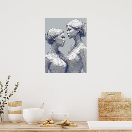 Gemini Zodiac Sign Poster (Keuken)