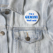 Gemini Zodiac Sign Ronde Button 5,7 Cm (In situ)