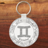 Gemini Zodiac sign  Sleutelhanger (Voorkant)