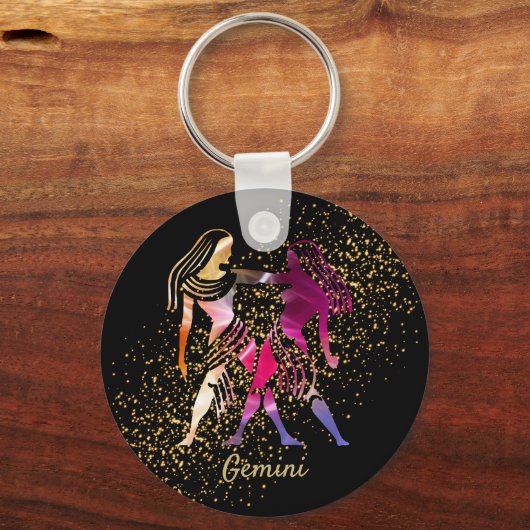 Gemini - Zodiac Sign Sleutelhanger (Voorkant)