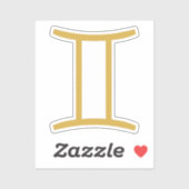 Gemini Zodiac Sign Sticker (Vel)
