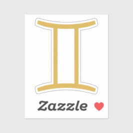 Gemini Zodiac Sign Sticker