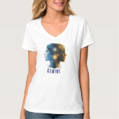 Gemini Zodiac Sign T-shirt (Voorkant)