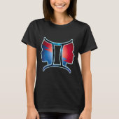Gemini Zodiac Sign T-shirt (Voorkant)