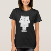 Gemini Zodiac Sign T-shirt (Voorkant)