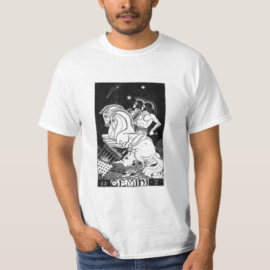 Gemini Zodiac Sign T-shirt (Voorkant)