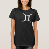 Gemini Zodiac Sign T-shirt - Astrologisch ontwerp (Voorkant)