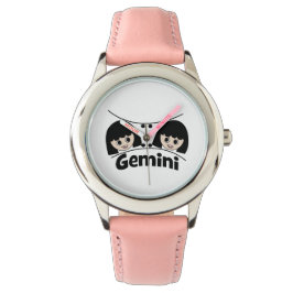 Gemini Zodiac Sign Twins Girls Kinder Horloge