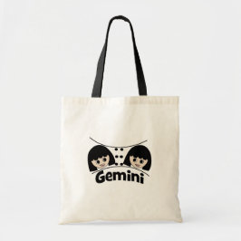 Gemini Zodiac Sign Twins Girls Kinder Tote Bag