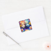 Gemini Zodiac Sign Vierkante Sticker (Envelop)