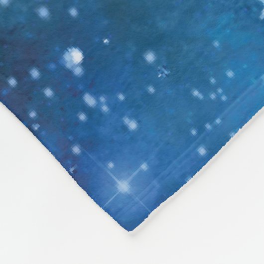 Gemini Zodiac Sign Waterverf Design Fleece Deken (Hoek)