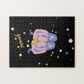 Gemini Zodiac Sing in space Legpuzzel (Horizontaal)