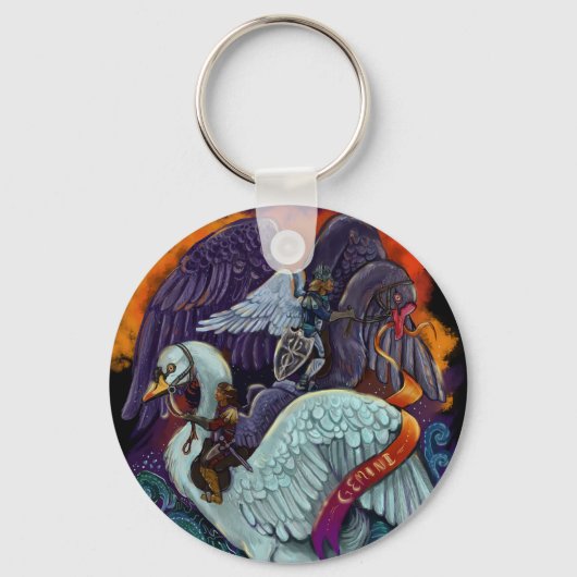 Gemini~zodiac Sleutelhanger (Voorkant)