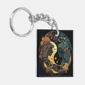 Gemini Zodiac Sleutelhanger (Voorkant Links)