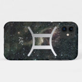 Gemini Zodiac Star Sign on Universe Case-Mate iPhone Case (Achterkant (horizontaal))