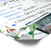 Gemini Zodiac Star Sing Y2K Wit 4:5 Poster (Hoek)