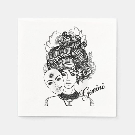 Gemini Zodiac Symbol and Sign Servet (Voorkant)