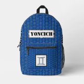 Gemini Zodiac Symbol Element van Kenneth Yoncich Bedrukte Rugzak (Voorkant)