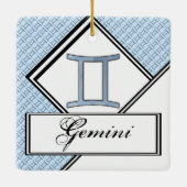 Gemini Zodiac Symbol Element van Kenneth Yoncich Keramisch Ornament (Achterkant)