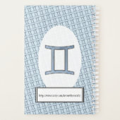 Gemini Zodiac Symbol Element van Kenneth Yoncich Planner (Achterkant)