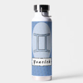 Gemini Zodiac Symbol Element van Kenneth Yoncich Waterfles (Links)