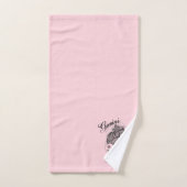 Gemini Zodiac Symbol en Sign Pink Bad Handdoek (Handdoek)