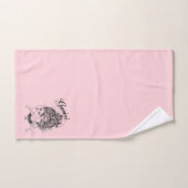 Gemini Zodiac Symbol en Sign Pink Bad Handdoek (Handdoek)