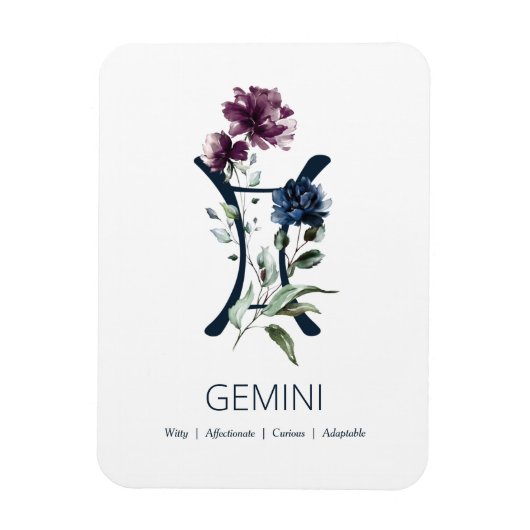 Gemini Zodiac Symbol Magneet (Verticaal)