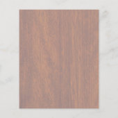 Gemini Zodiac Symbol op Mahogany als Decor Flyer (Achterkant)